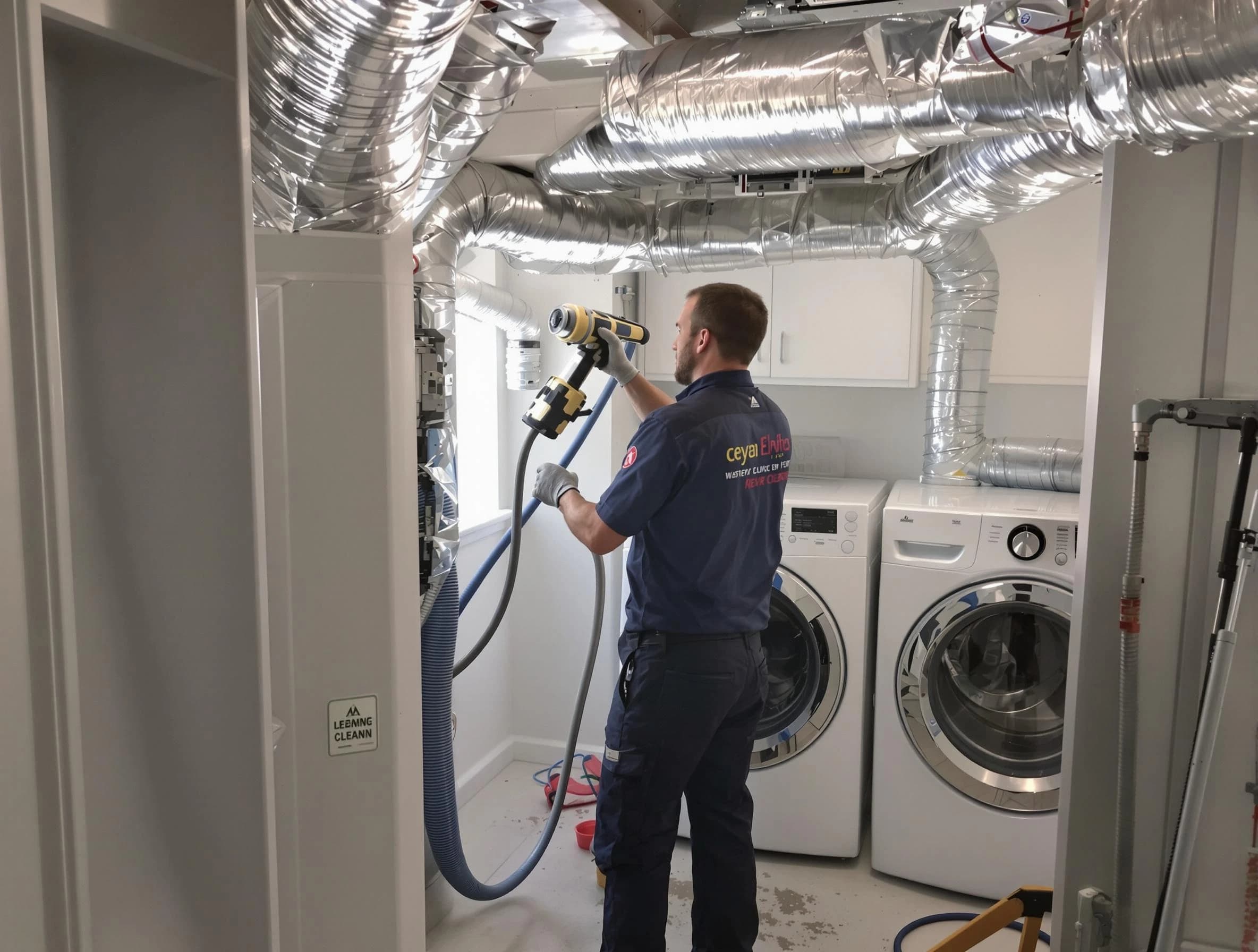 Ogden Dryer Vent Cleaning specialist using advanced equipment for thorough duct cleaning in Ogden
